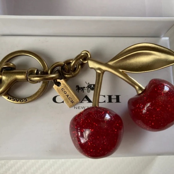 Coach Cherry Bag Charm - Picture 1 of 4